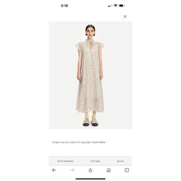 NWT Samsoe Samsoe Karookh Apricot Blossom Dress - Picture 2 of 9